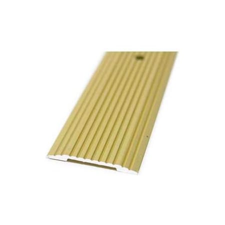 M-D Building Products M-D Seam Binder, 1-1/4" Wide, Fluted, 96"L, Satin Brass - 79541